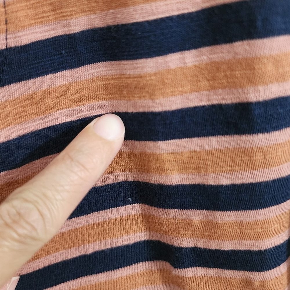 Pact stripe avery midi dress womens‎ S 100% organic cotton casual pockets comfy - Picture 11 of 11